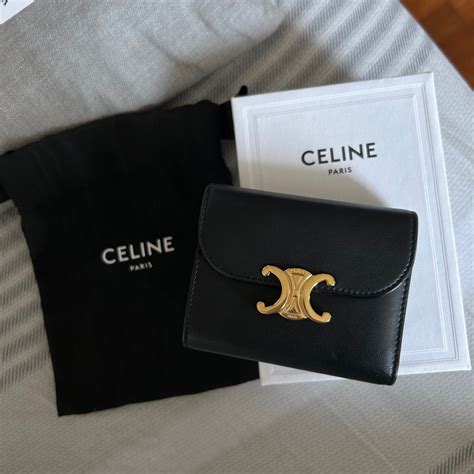 celine small wallet|Celine wallet triomphe.